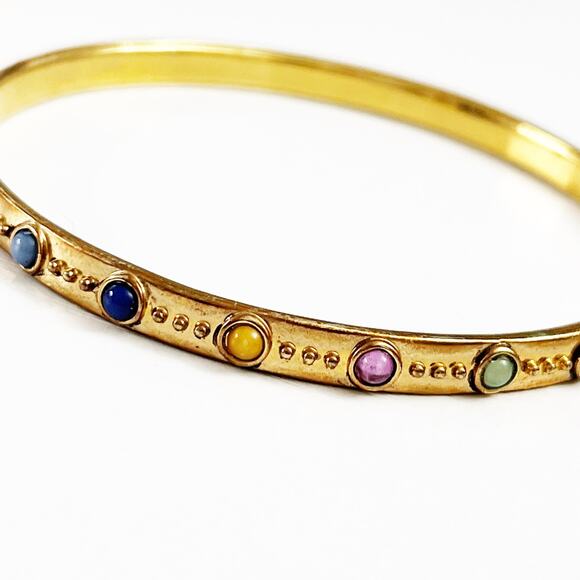 Lauren Ralph Lauren Cabochon Bangle Bracelet - Picture 2 of 5